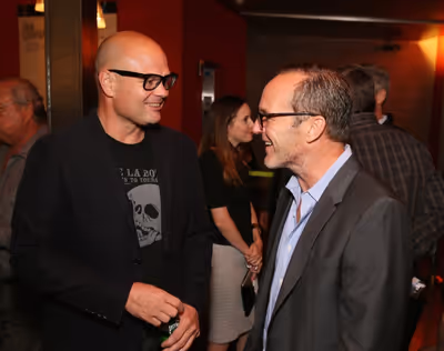  Cast member Chris Bauer and actor Clark Gregg Photo