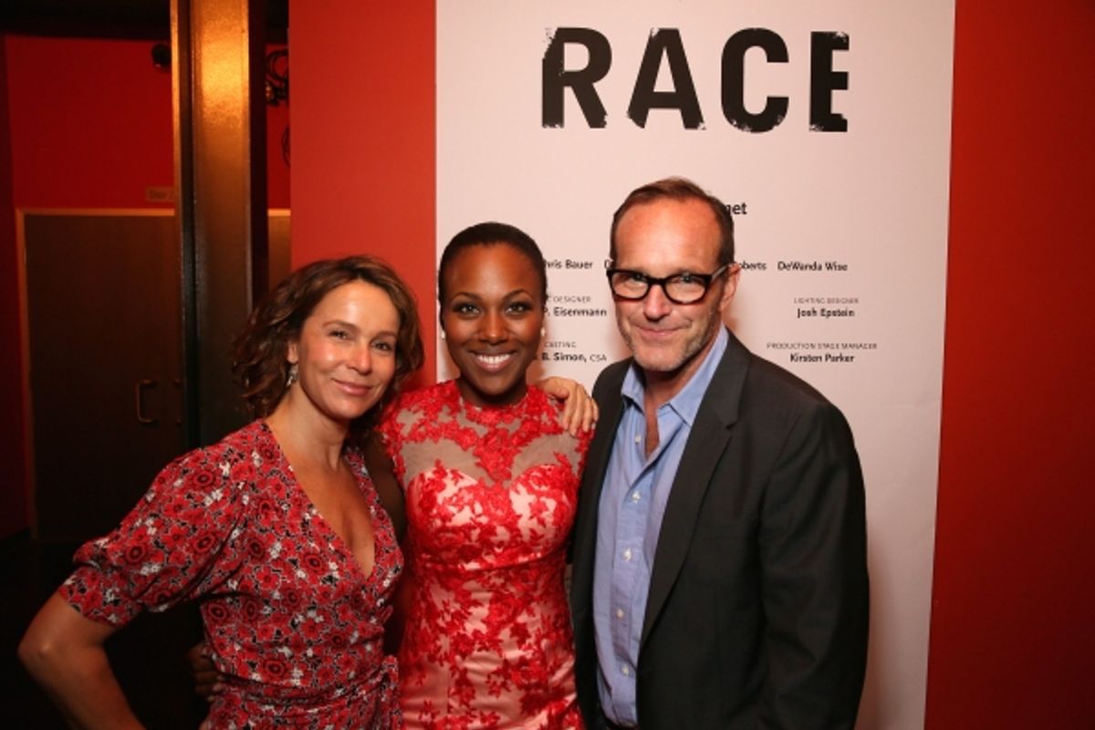 Actress Jennifer Grey, cast member DeWanda Wise and actor Clark Gregg at 