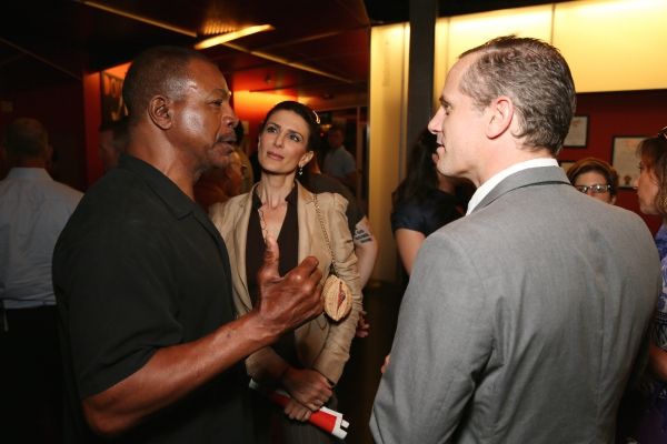 Actor Carl Weathers, actress Christine Kludjian and cast member Jonno Roberts Photo