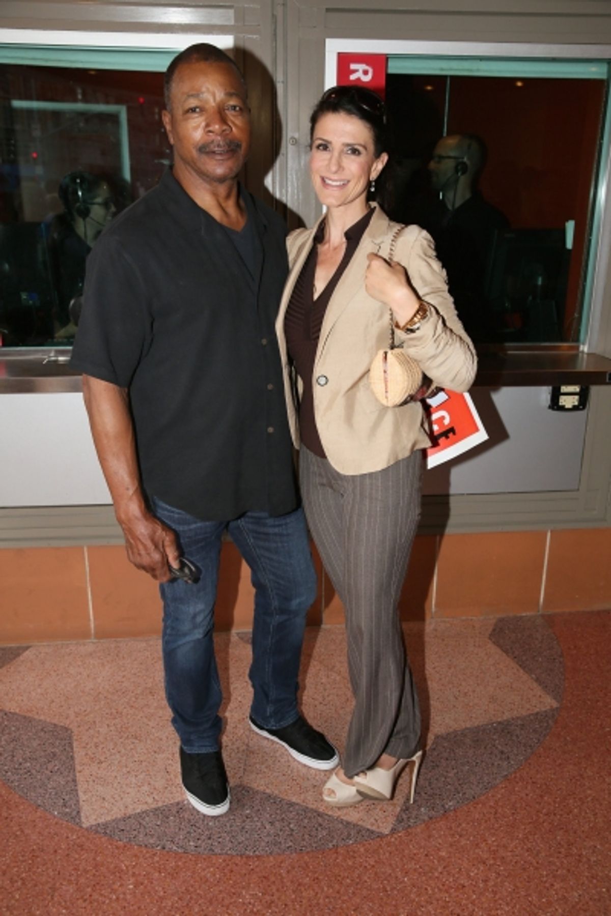 Actor Carl Weathers and actress Christine Kludjian at 