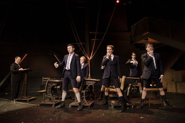 Daniel Marmion (at podium), Joshua Castille, Jimmy Bellinger, Austin McKenzie, Joseph Photo
