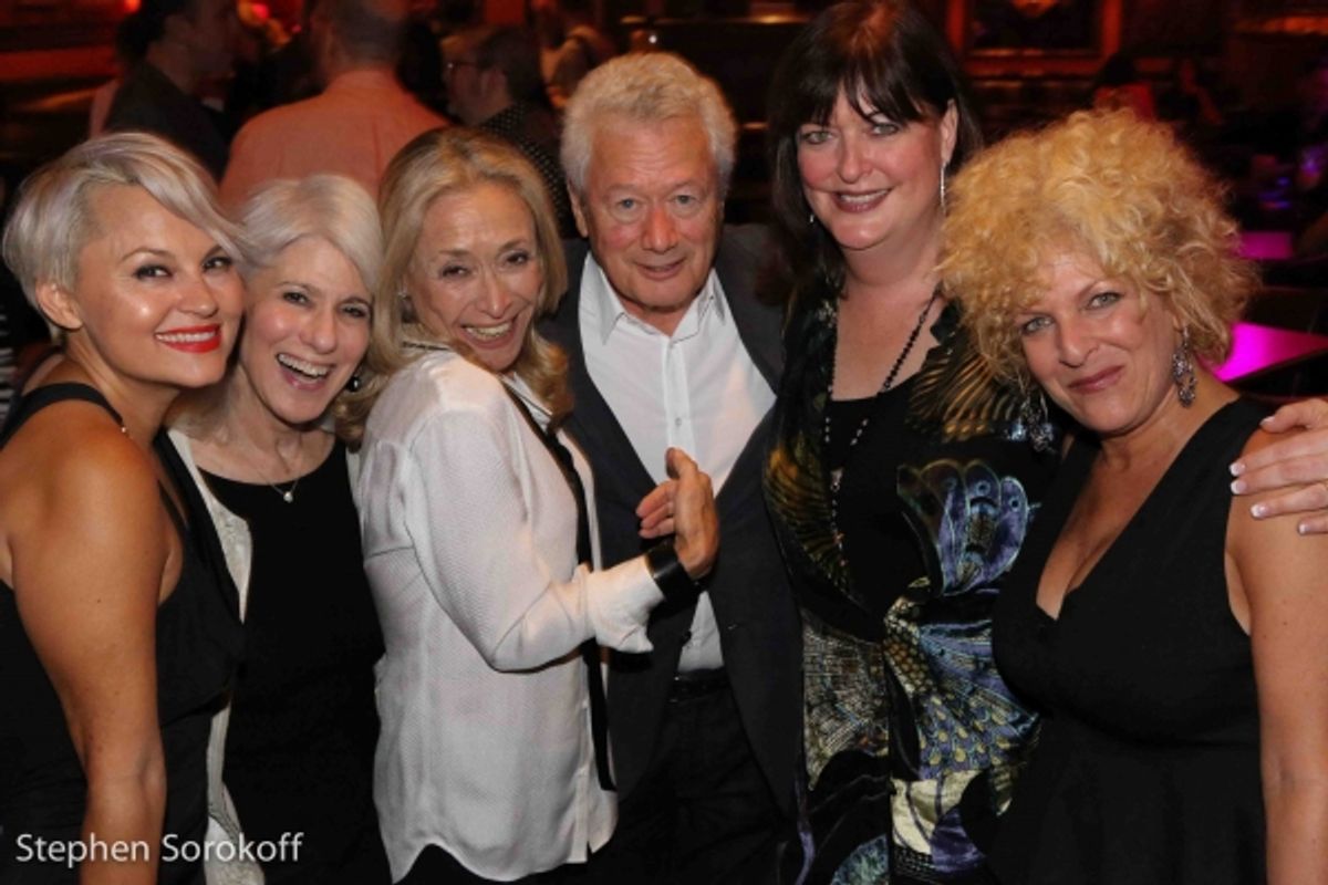 Jamie deRoy, Eda Sorokoff, Stephen Sorokoff, Ann Hampton Callaway, Bette Sussman, music director at 