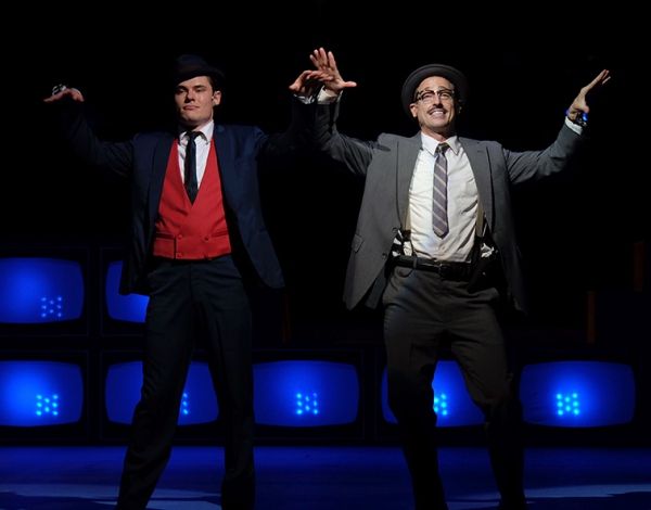 Jacob Haren as Frank Abaganle, Jr. and Josh Adamson as Carl Hanratty Photo