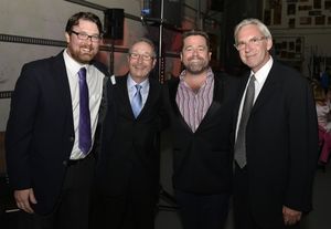 Playwright Todd Kreidler, Huntington Theatre Company Managing Director Michael Maso, Huntington Theatre Company Artistic Director Peter DuBois, and Director David Esbjornson @ BroadwayWorld Playwright Todd Kreidler, Huntington Theatre Company Managing Director Michael Maso, Photo