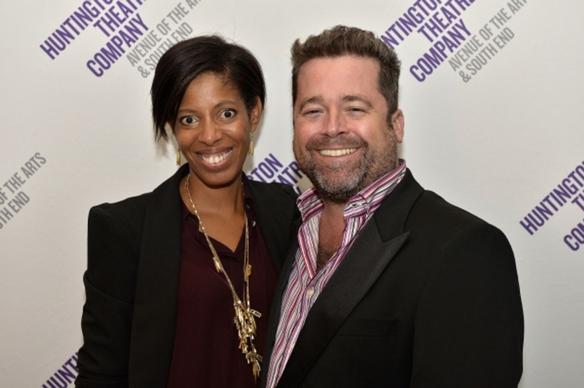 Playwright Lydia R. Diamond (STICK FLY) and Huntington Theatre Company Artistic Director Peter DuBois at 