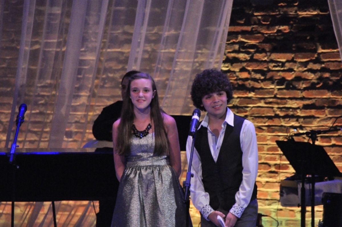 Lyrics For Life Hosts for the evening-Sadie Seelert and Cameron Ocasio at 