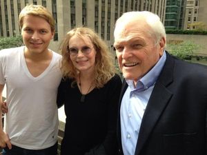 Ronan Farrow, Mia Farrow, Brian Dennehy  Photo