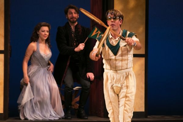 Young Prince Hamlet (foreground, Jordan Coughtry) celebrates a varsity tennis victory Photo