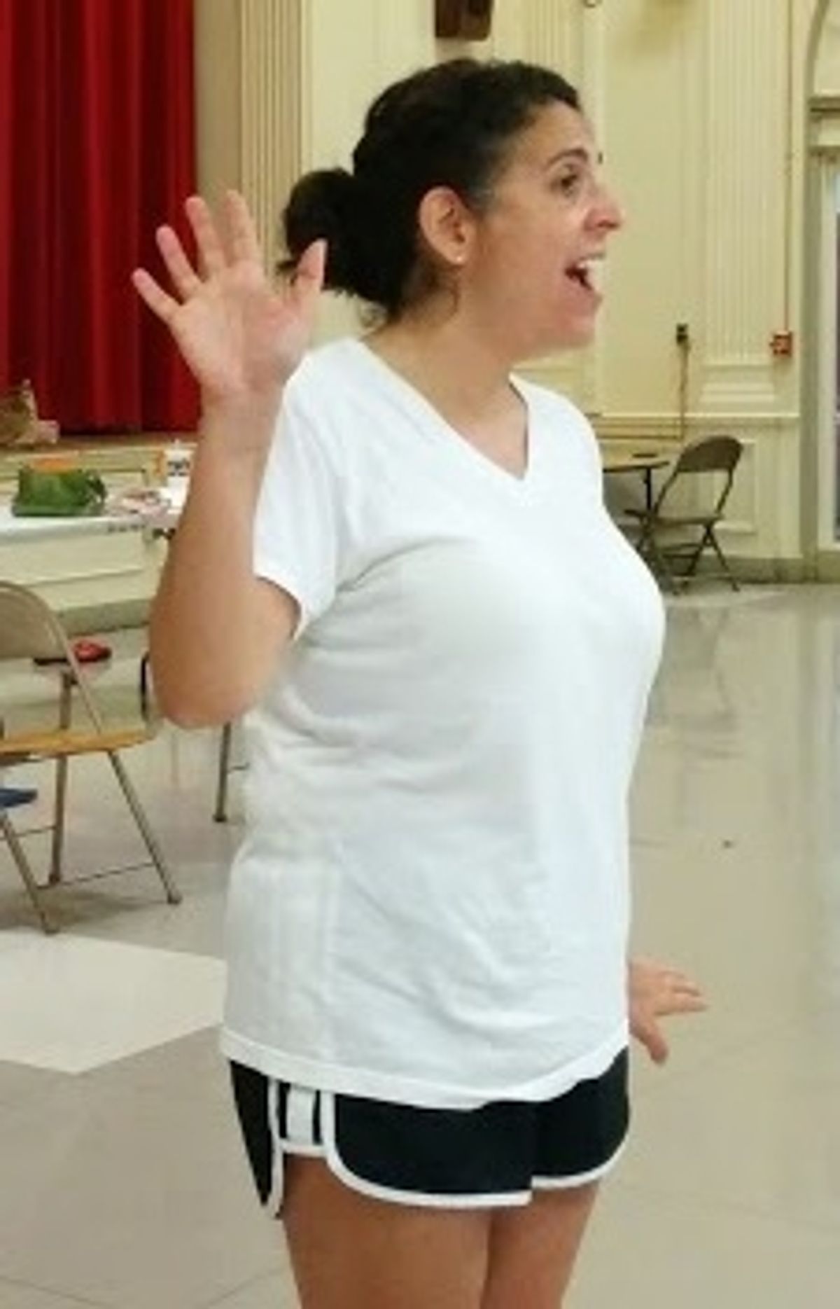 Laura Sagolla pledging her ''scout''s honor'' to Tom LehrerÃ¢â‚¬â„¢s Boy Scouts-inspired ditty ''Be Prepared'' at 