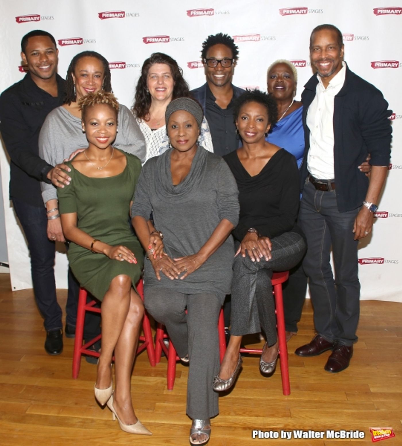 Photo Coverage: Billy Porter and the Company of WHILE I YET LIVE Meet the Press Image