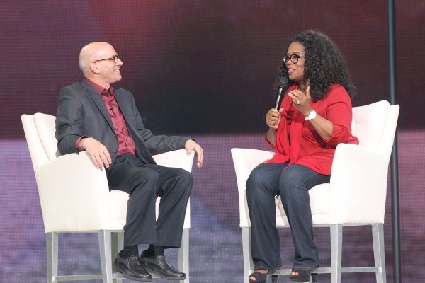 Oprah Winfrey with poet and philosopher Mark Nepo Photo