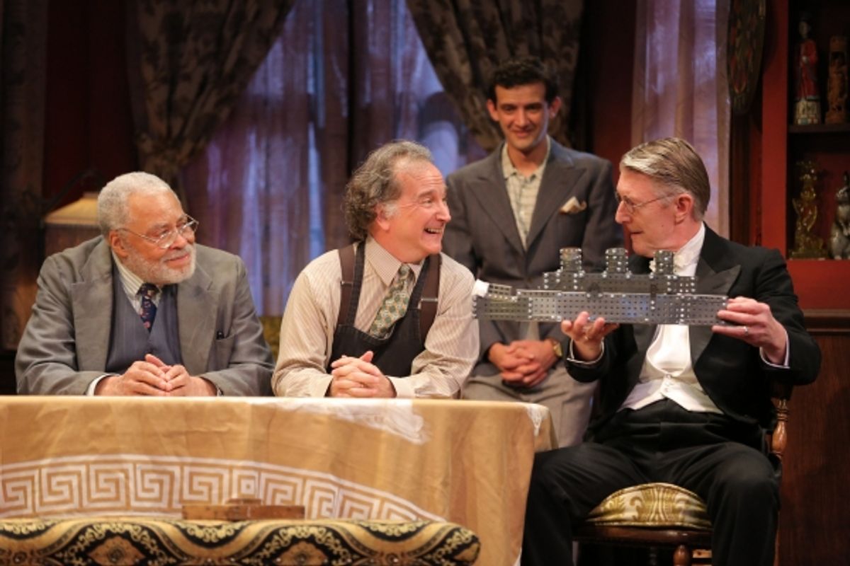  James Earl Jones, Mark Linn-Baker, Will Brill and Byron Jennings at 