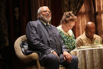 James Earl Jones, Kristine Nielsen and Marc Damon Johnson Photo
