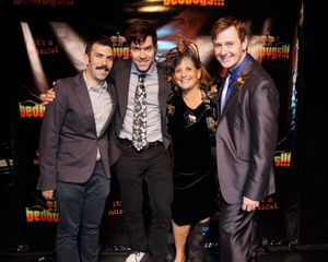 Paul Leschen, Fred Sauter, Dale Joan Young and Robert Bartley Photo