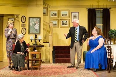 Jackie Decho Holm as Lucille, Ellen Burnett as Stella Gordon, Leo Paul as Bob, and Be Photo