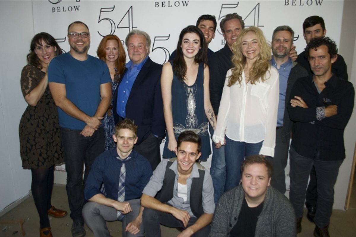 Andrew Keenan Bolger, Michael Wartella, Alexander Sage Oyen SECOND ROW - Farah Alvin, Nathan Tysen, Carolee Carmello, Fred Applegate, Barrett Wilbert Weed, Rachel Bay Jones, Sean Driscoll BACK ROW - Robert Lenzi, Michael Park, Chris Miller, Ben Cohn at 