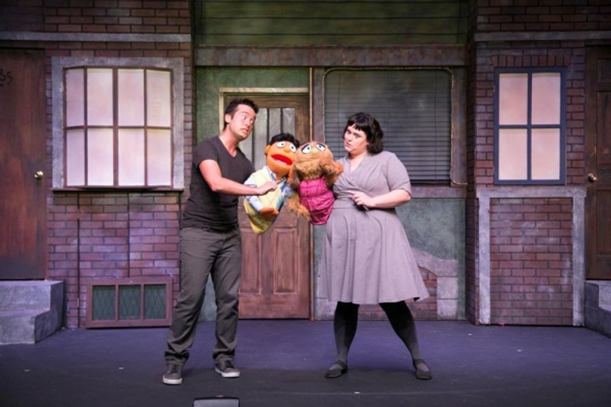 Mike L'Altrella as Princeton and Patricia McCarthy as Kate Monster at 
