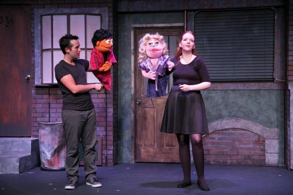 Mike L'Altrella with Princeton and Carey Van Hollen with Lucy T. Slut Photo
