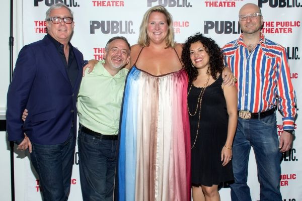 Scott Wittman, Marc Shaiman, Bridgett Everett, Shanta Thake, Larry Krone Photo