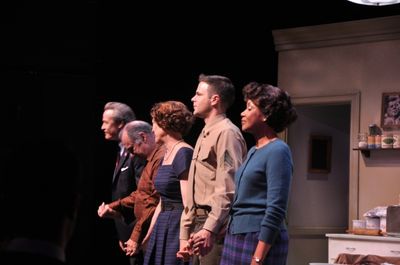 James McCaffrey, Joe Lisi, Karen Ziemba, Jonny Orsini and Brenda Pressley Photo