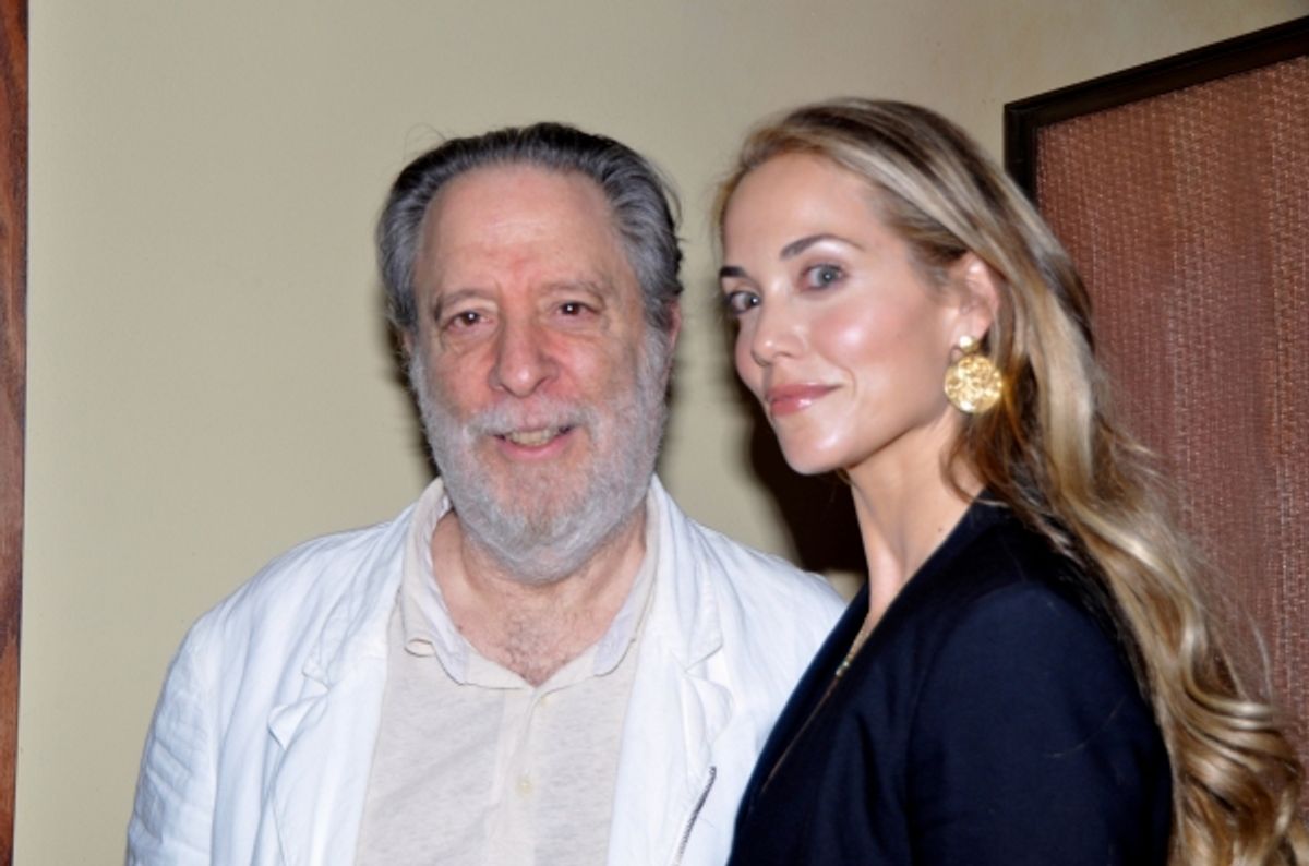 Julian Schlossberg and Elizabeth Berkley at 