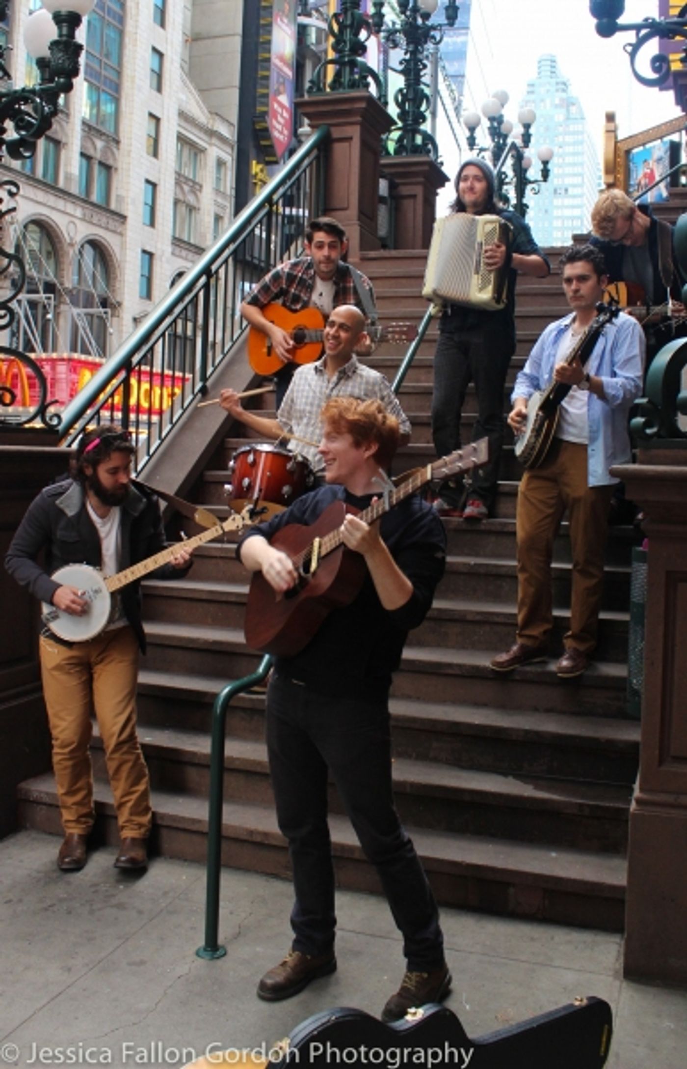 Photo Coverage: Pigpen Theatre Company Performs for the Crowds of 42nd Street Photo Coverage: Pigpen Theatre Company Performs for the Crowds of 42nd Street Image
