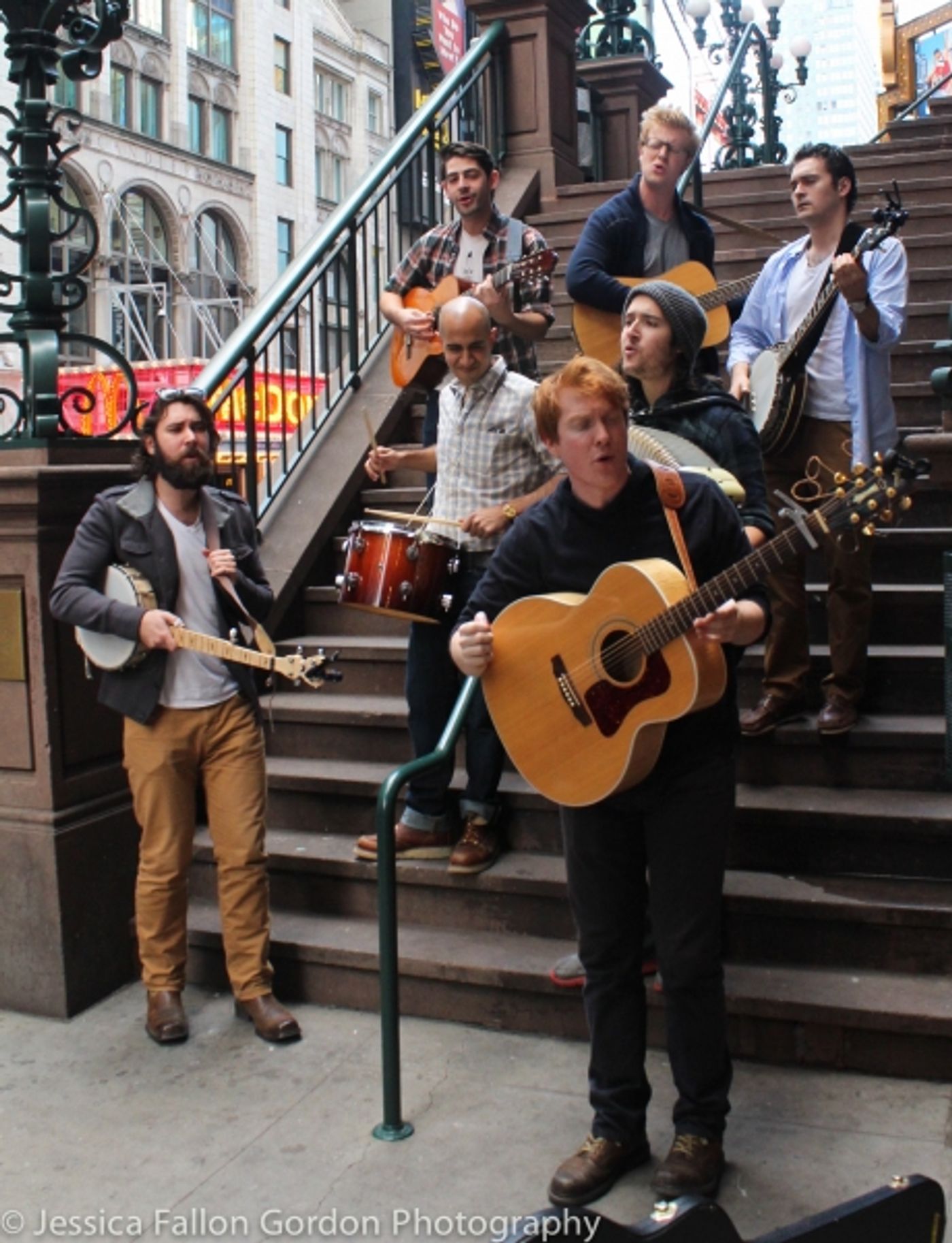 Photo Coverage: Pigpen Theatre Company Performs for the Crowds of 42nd Street Photo Coverage: Pigpen Theatre Company Performs for the Crowds of 42nd Street Image