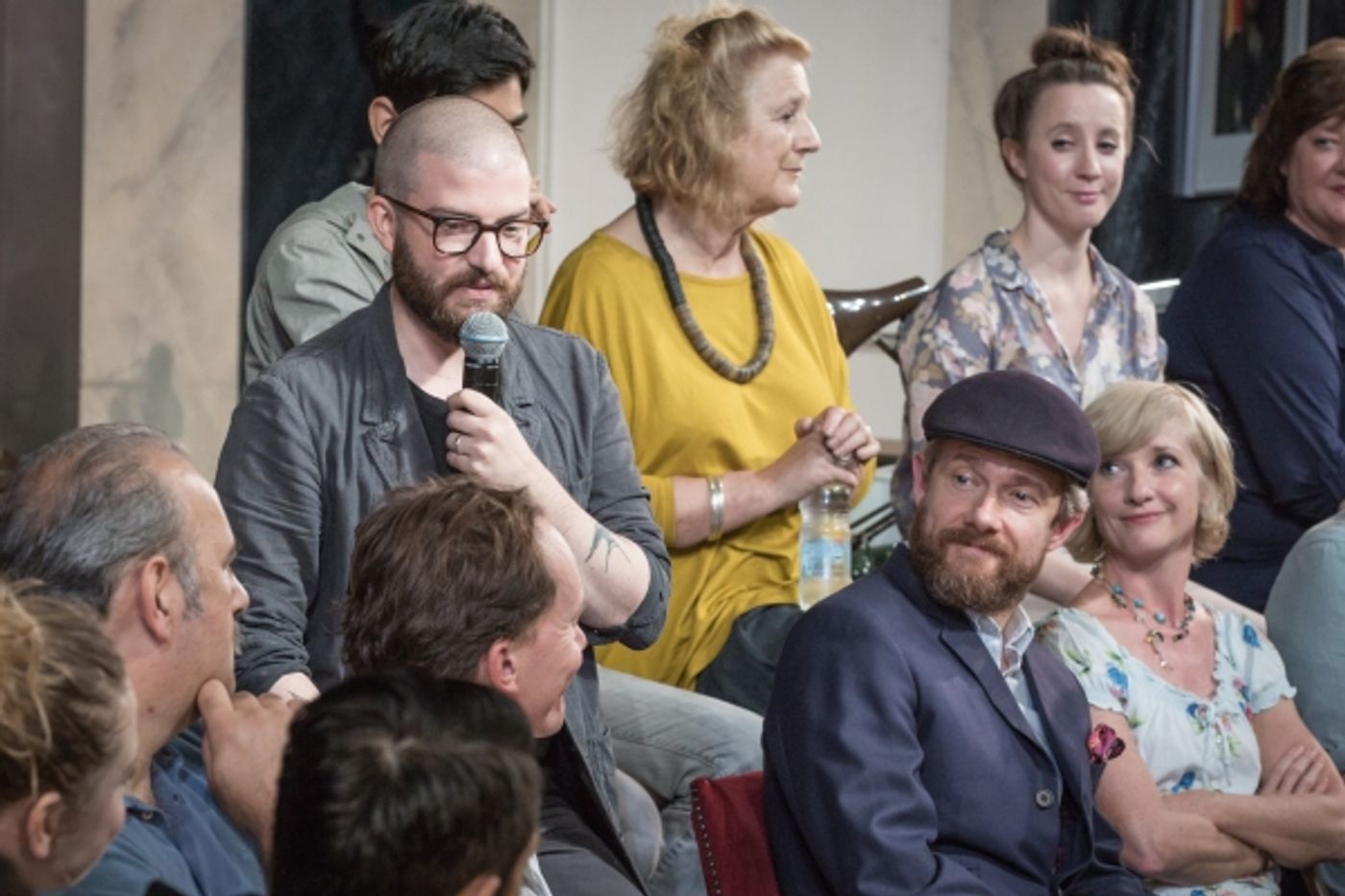 Photo Flash: RICHARD III and EAST IS EAST Cast Attend Q&A with Artistic Director, Jamie Lloyd  Image