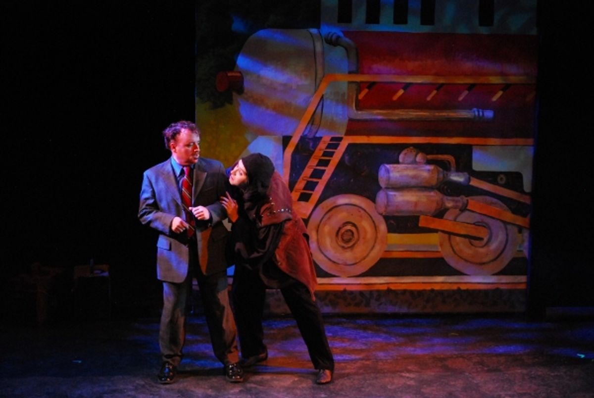 Frederick is greeted by his grandfatherÃ¢â‚¬â„¢s servant Igor when he arrives in  Transylvania. (R. Michael Clinkscales and Derek Smootz). Photo by Bill Peeler at 