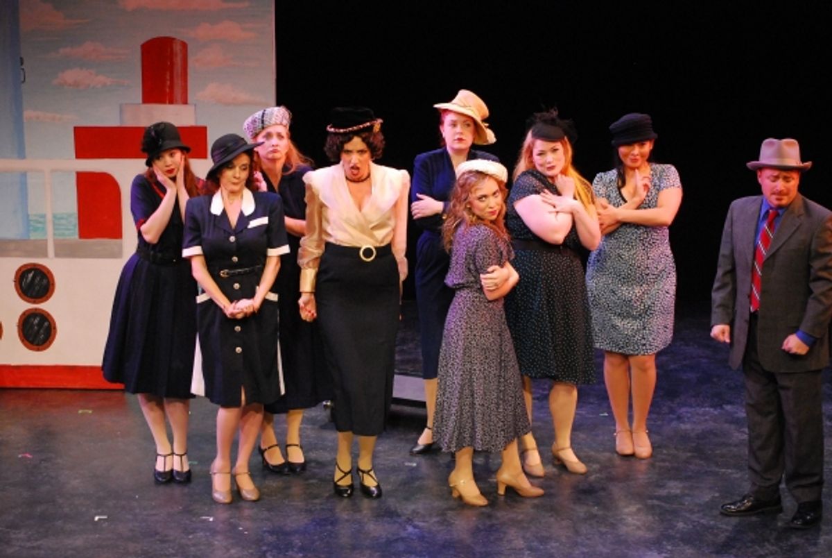 Elizabeth (Lariena Brown), FrederickÃ¢â‚¬â„¢s fiancÃ'Â©e, says donÃ¢â‚¬â„¢t touch me, and the ensemble agrees. Photo by Bill Peeler at 