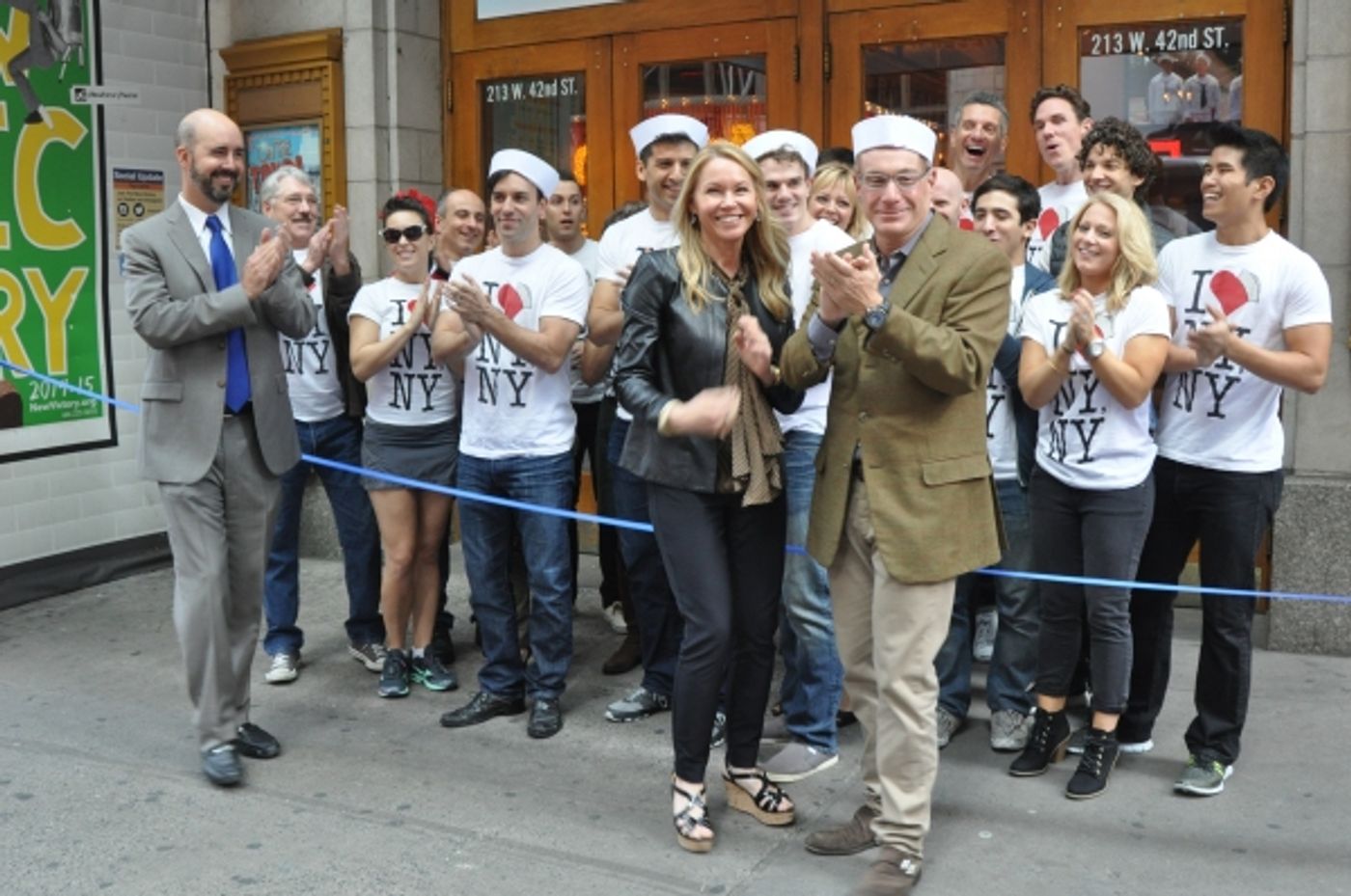 Photo Coverage: ON THE TOWN Company Cuts the Ribbon at the New Lyric Theatre!  Image