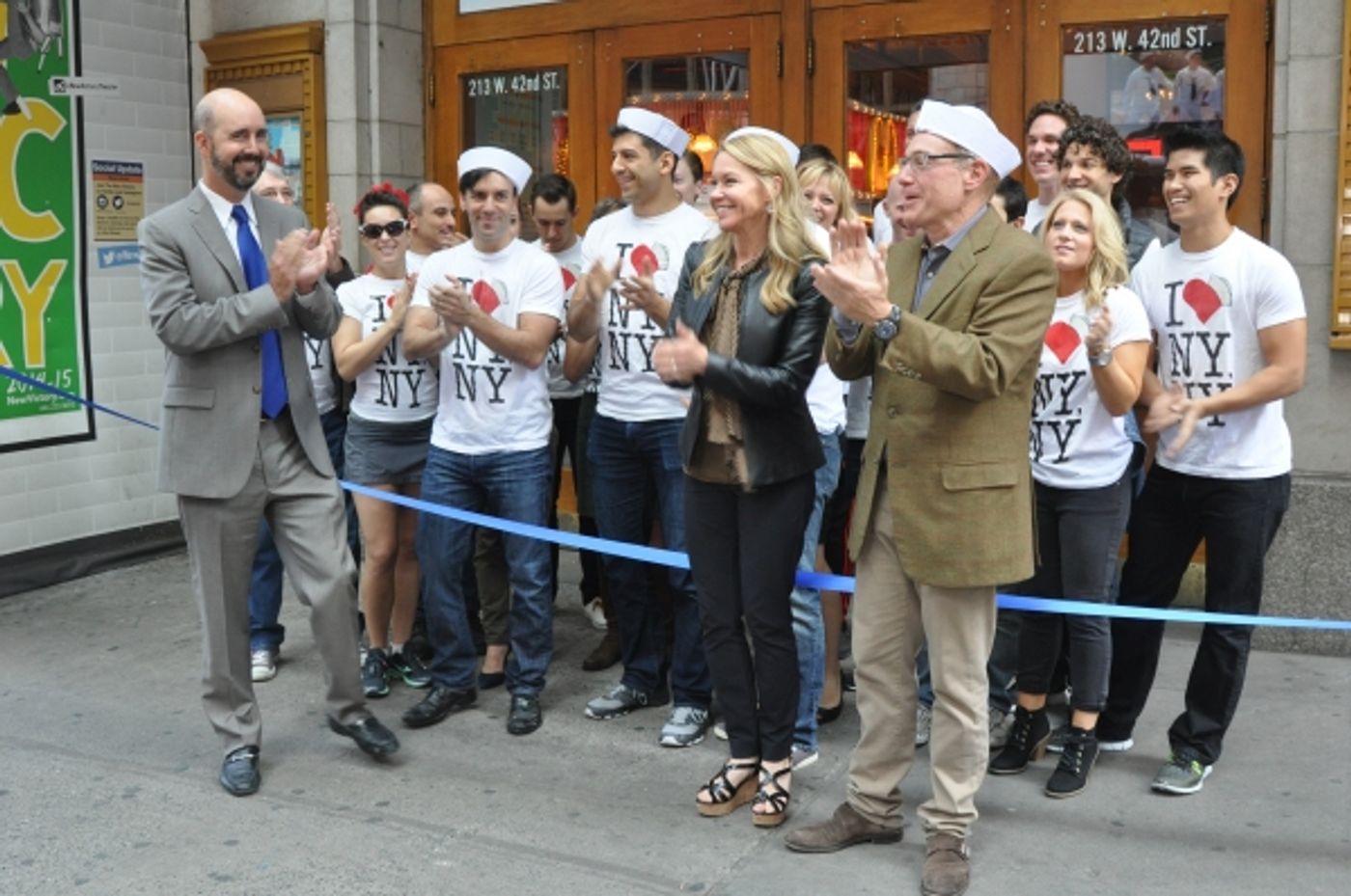 Photo Coverage: ON THE TOWN Company Cuts the Ribbon at the New Lyric Theatre!  Image