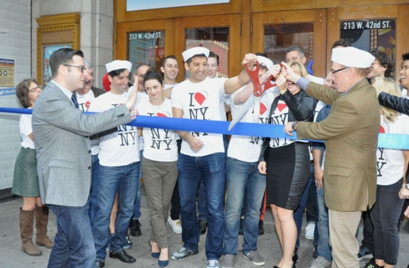 Photo Coverage: ON THE TOWN Company Cuts the Ribbon at the New Lyric Theatre!  Image