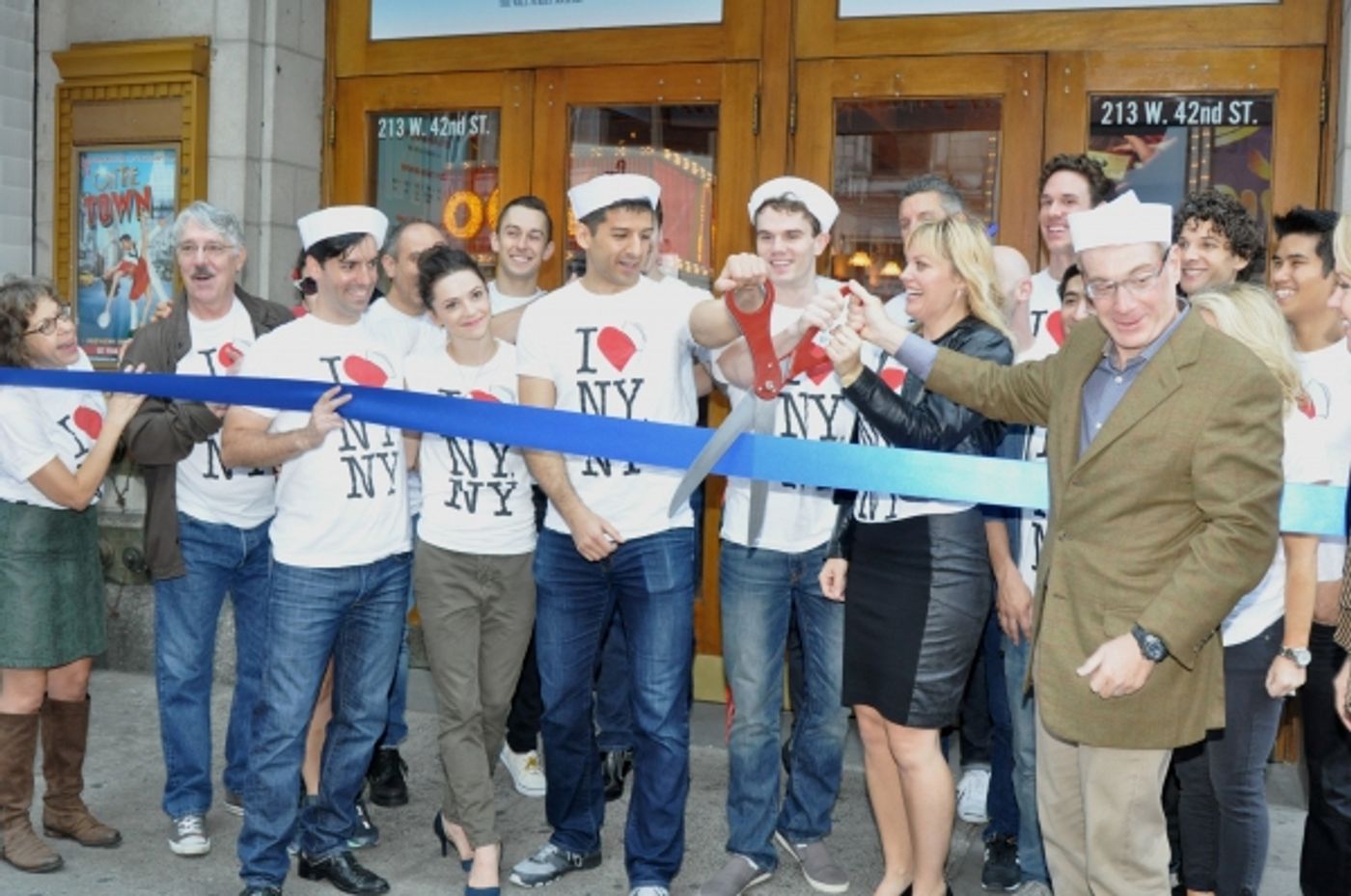 Photo Coverage: ON THE TOWN Company Cuts the Ribbon at the New Lyric Theatre!  Image