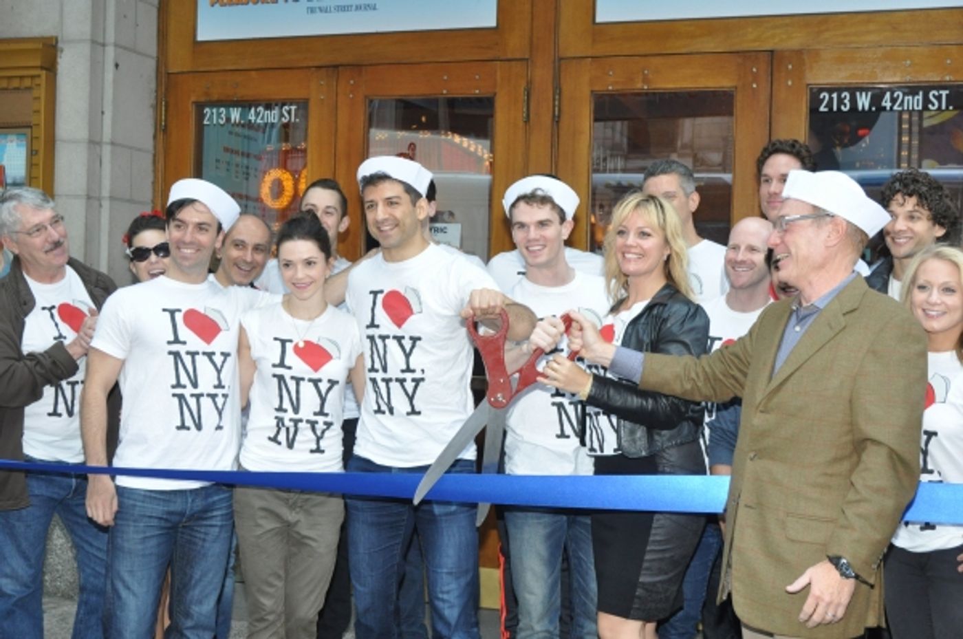 Photo Coverage: ON THE TOWN Company Cuts the Ribbon at the New Lyric Theatre!  Image