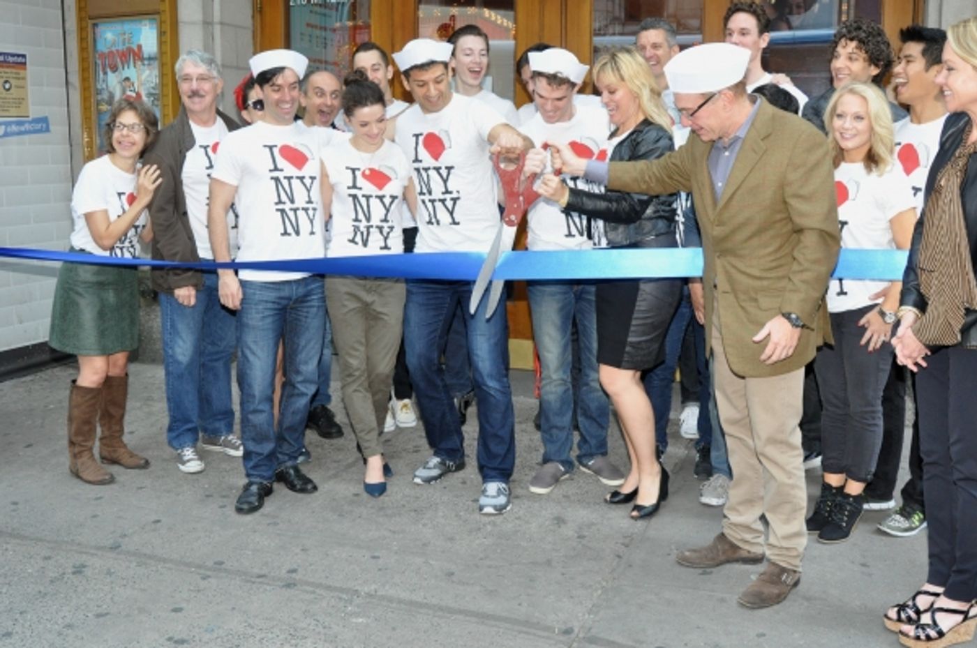 Photo Coverage: ON THE TOWN Company Cuts the Ribbon at the New Lyric Theatre!  Image
