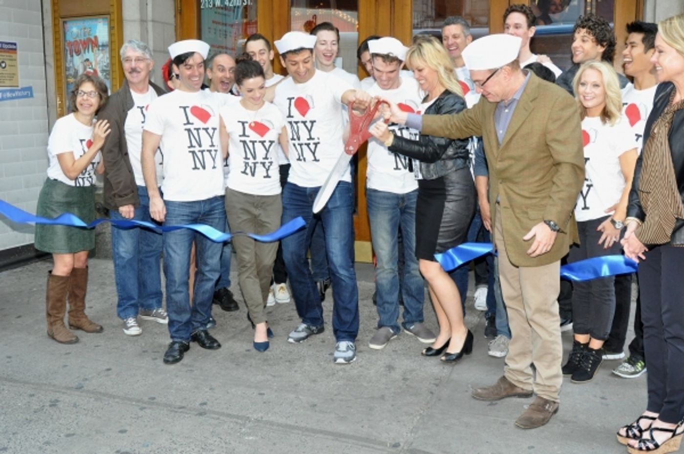 Photo Coverage: ON THE TOWN Company Cuts the Ribbon at the New Lyric Theatre!  Image