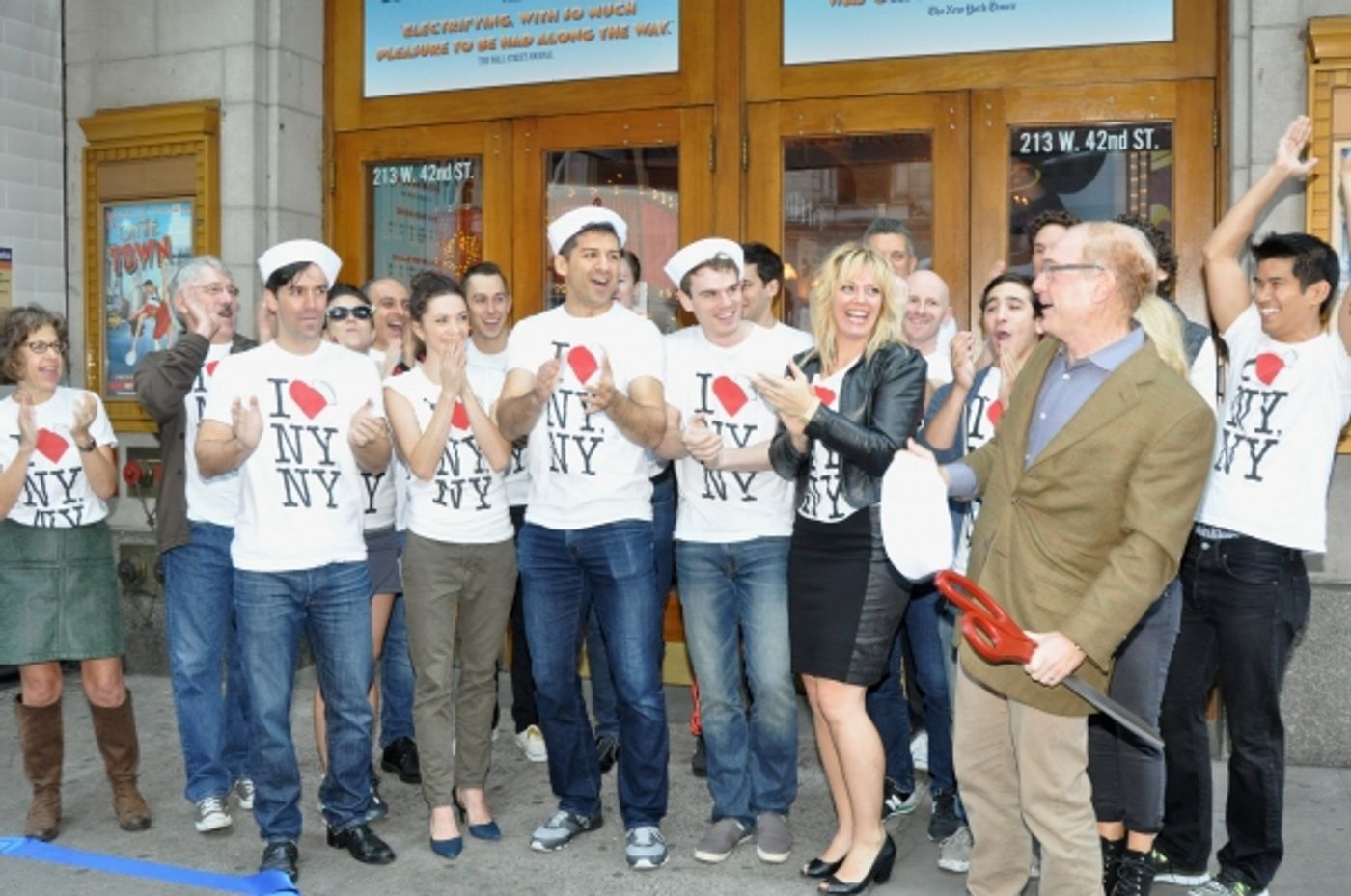 Photo Coverage: ON THE TOWN Company Cuts the Ribbon at the New Lyric Theatre!  Image