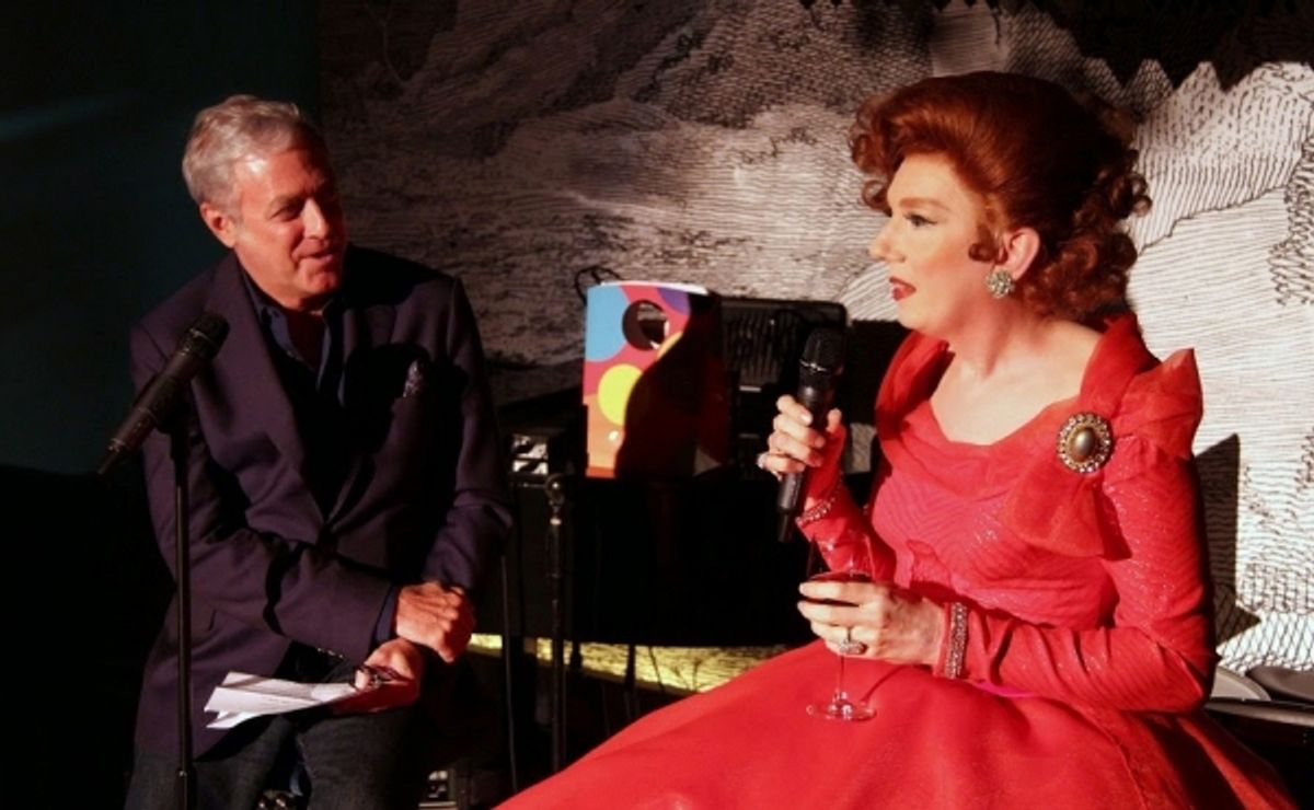 Scott Wittman and Lypsinka discuss their 32-year friendship (they met at Danceteria in the 1980s). at 