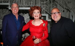 Scott Wittman, Lypsonka, and author/Sirius XM Radio Host Frank DeCaro Photo