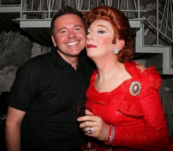 Author Matthew Rettenmund (Boy Culture) and Lypsinka Photo