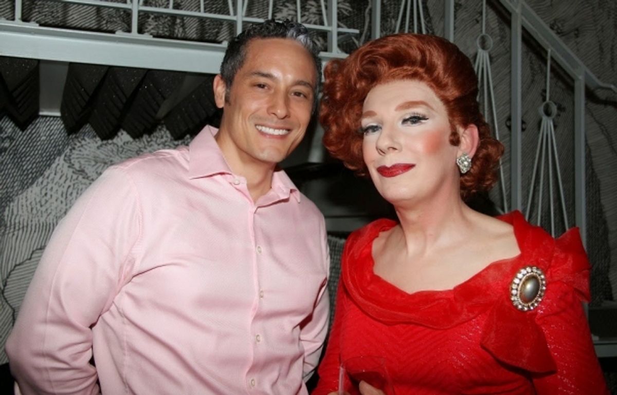 Paul Matsumoto (who appeared in MISS SAIGON on Broadway) and friend, Lypsinka at 