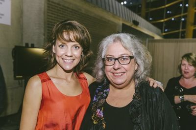 Cast members Jenna Sokolowski (Phyllis) and Jayne Houdyshell (Alma)  Photo