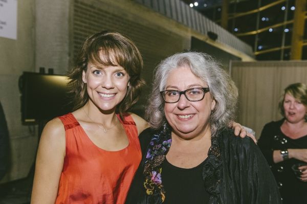 Cast members Jenna Sokolowski (Phyllis) and Jayne Houdyshell (Alma)  Photo