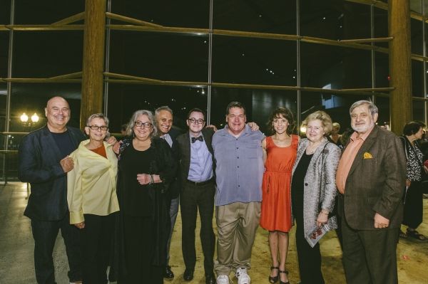 The company of The Shoplifters with Board Chair Beth Newburger Schwartz and husband R Photo
