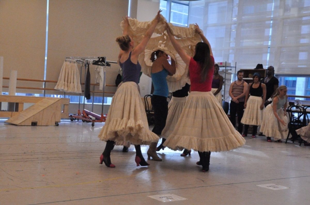 Megan Sikora and the Can-Can Dancers at 