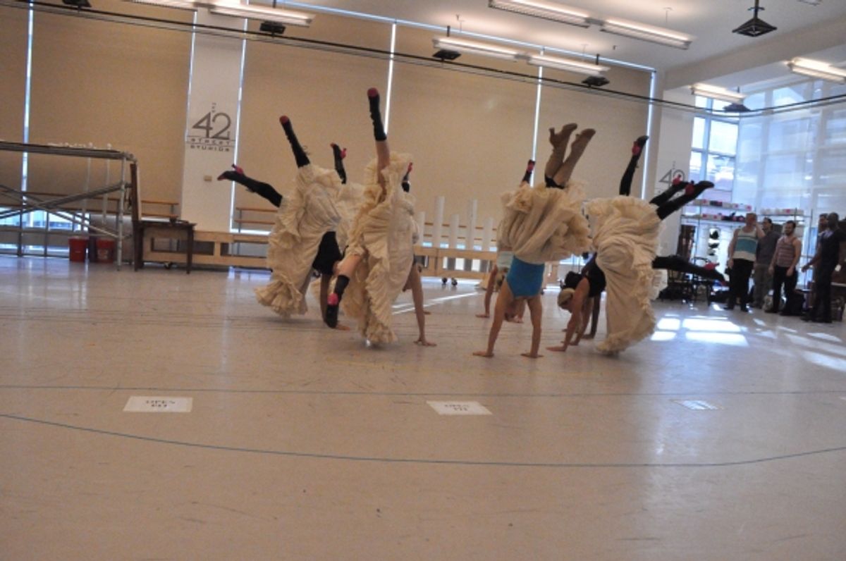 Megan Sikora and the Can-Can Dancers at 