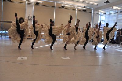 Megan Sikora and the Can-Can Dancers Photo