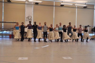 Megan Sikora and the ensemble dancers Photo