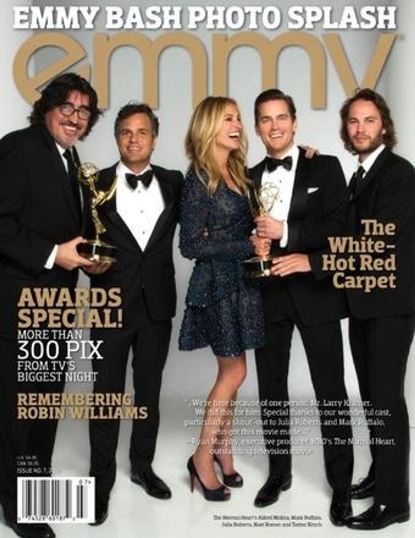 Photo Flash: Julia Roberts, Matt Bomer, Mark Ruffalo, & NORMAL HEART Team Featured in Emmys Magazine Photo Flash: Julia Roberts, Matt Bomer, Mark Ruffalo, & NORMAL HEART Team Featured in Emmys Magazine Image